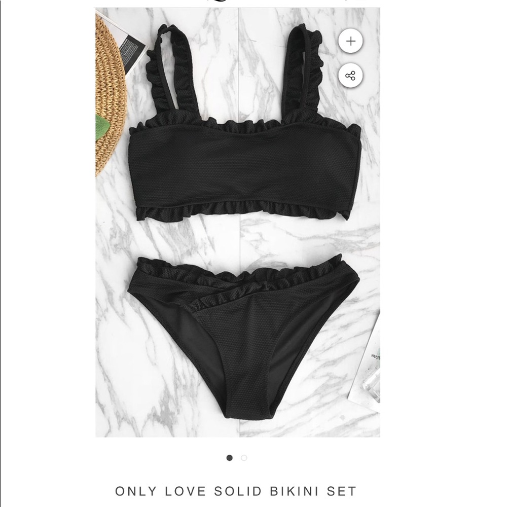 Brand New Cupshe Black Bathing Suit